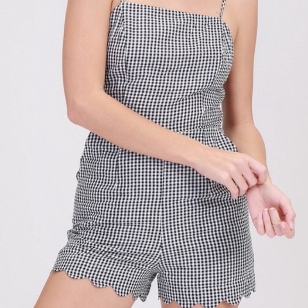 Gingham Romper